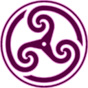Mauve Wheeled Triskelion2 icon